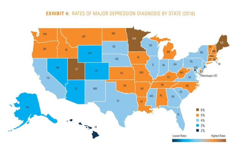 depression map