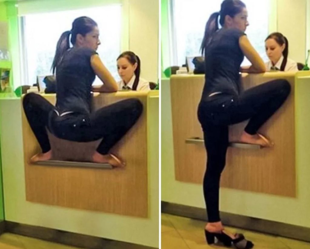 woman squatting